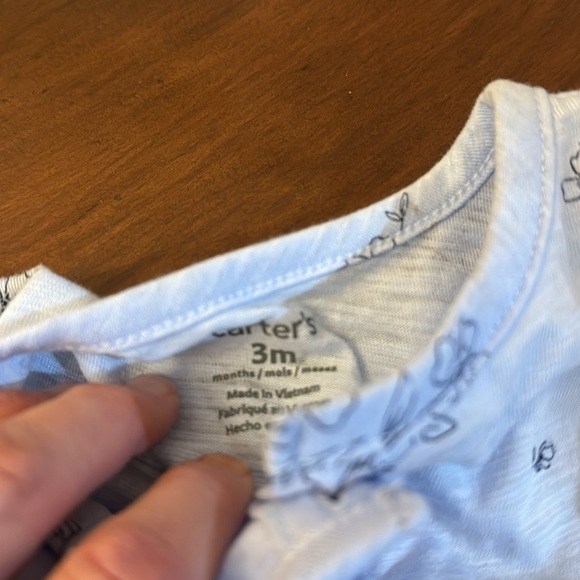 Carter’s girls size 3 months sleeveless shirt and pants new without tags - Picture 2 of 3